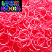 Двухцветные резиночки (розовый с белым) Loom Bands (600шт)