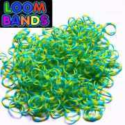 Полосатые резиночки (желто-голубые) Loom Bands (600шт)