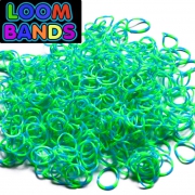 Полосатые резиночки (зелено-синие) Loom Bands (600шт)