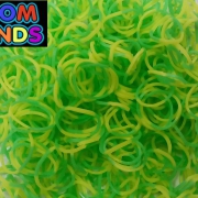 Полосатые резиночки желто-зеленые Loom Bands (600шт)