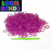 Фиолетовые полупрозрачные резиночки Loom Bands (600шт)