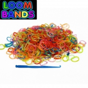 Полупрозрачные разноцветные резиночки Loom Bands (600шт)